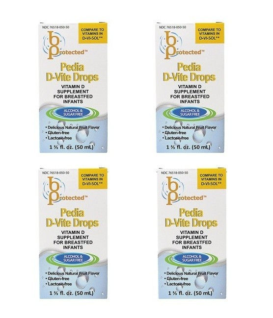 2 X Pedia D-Vite Drops 50 ml By B Protected Exp 11/2026 NIB