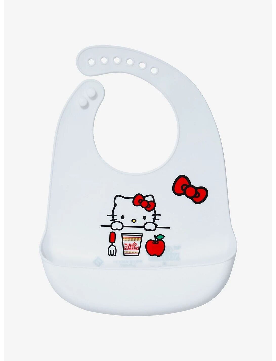 Nissin Cup Noodles x Hello Kitty Silicone Bib NEW W TAG