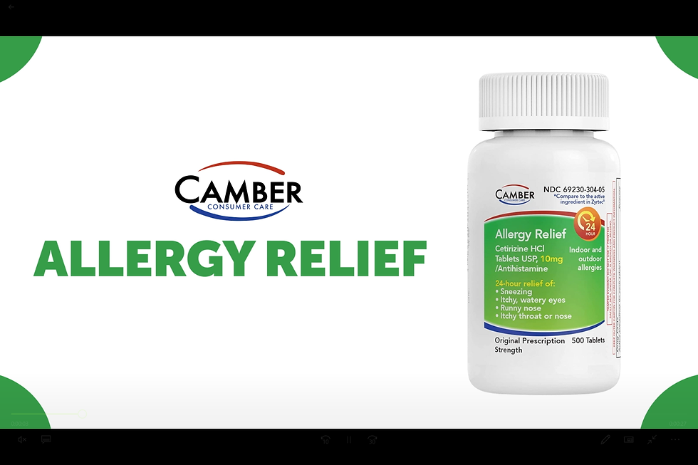 Thumbnail: 4 X Allergy Relief Cetirizine Antihistamine 10mg Tablets 100ct (Total 400)
