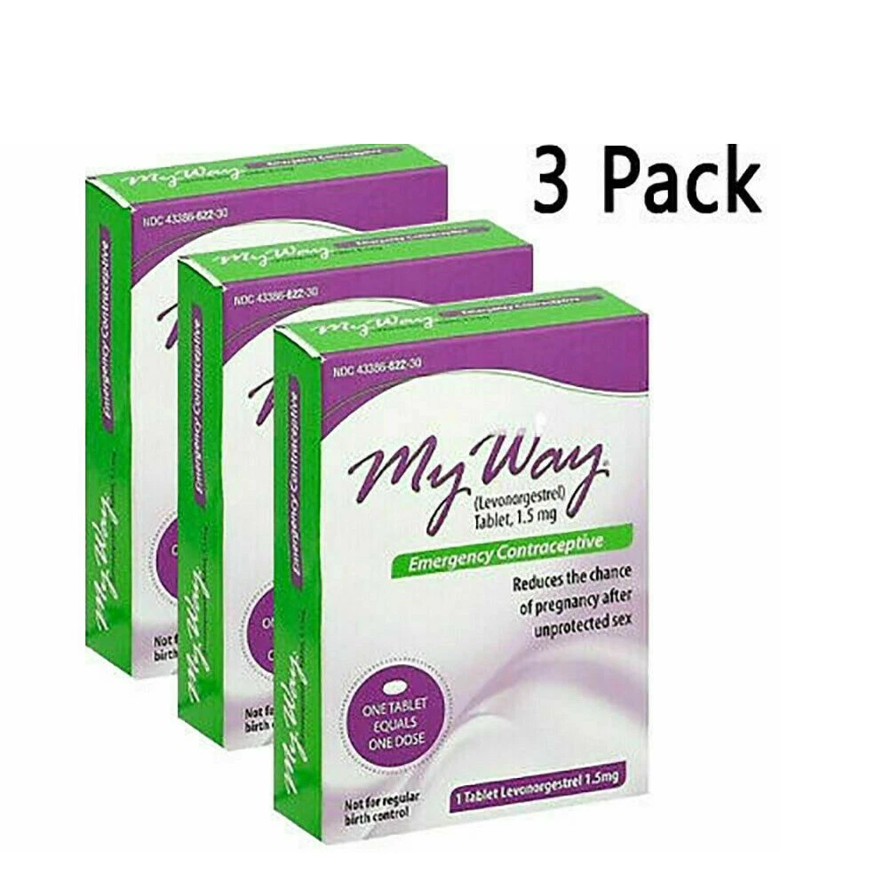 3 X My Way (Levonorgestrel) 1.5 mg Tablet - Generic For Plan B and Morning After
