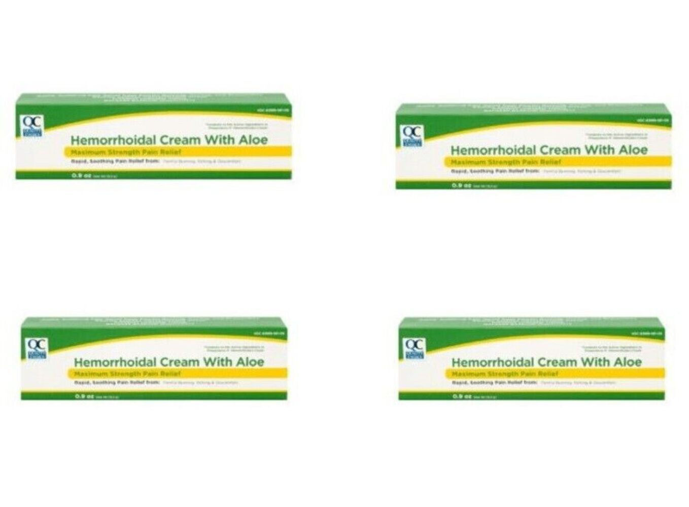 4 X Hemorrhoid Ointment 0.9 oz (Compare to PREPARATION H) Total 4 Tubes