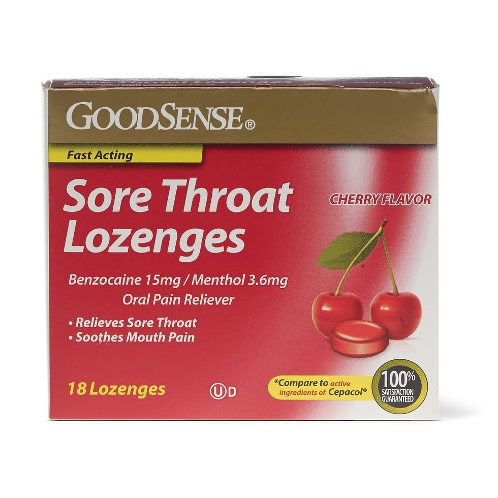 Thumbnail: 6 X GOODSENSE Sore Throat Lozenges Cherry