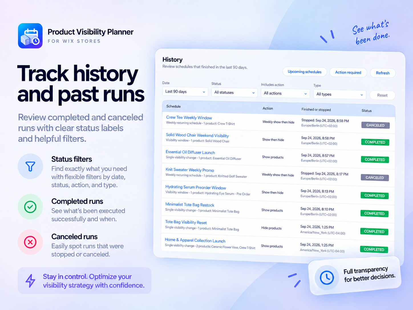 Product Visibility Planner screenshot 2