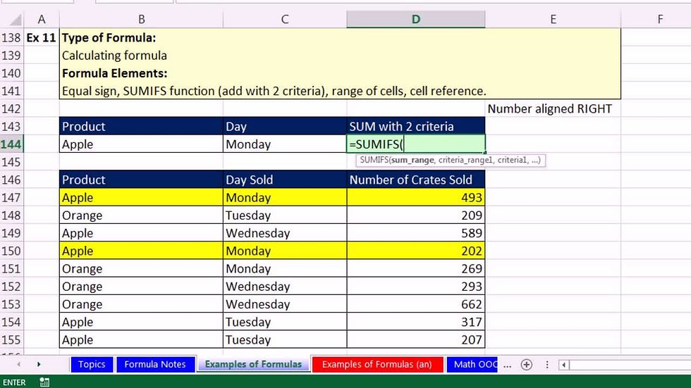 Different Types Of Excel Spreadsheets