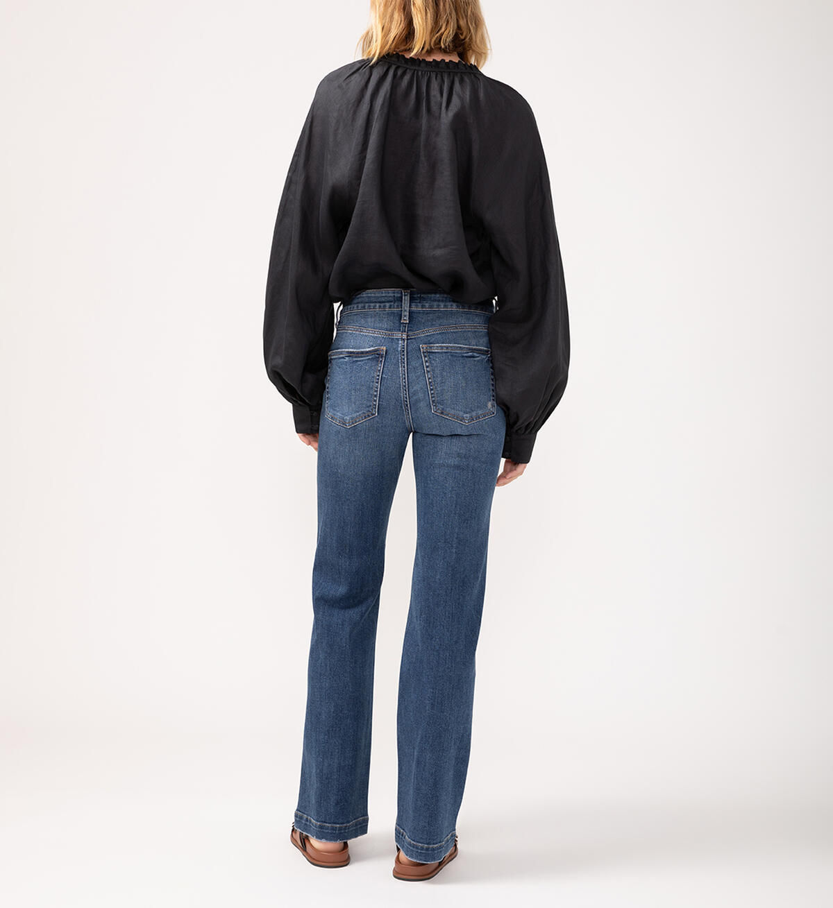 L94903SCV220 Avery Trouser Folk Women's Silver Jeans