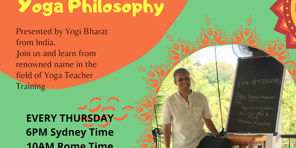 Virtual Workshop Pranayama & Yoga Philosophy via Zoom