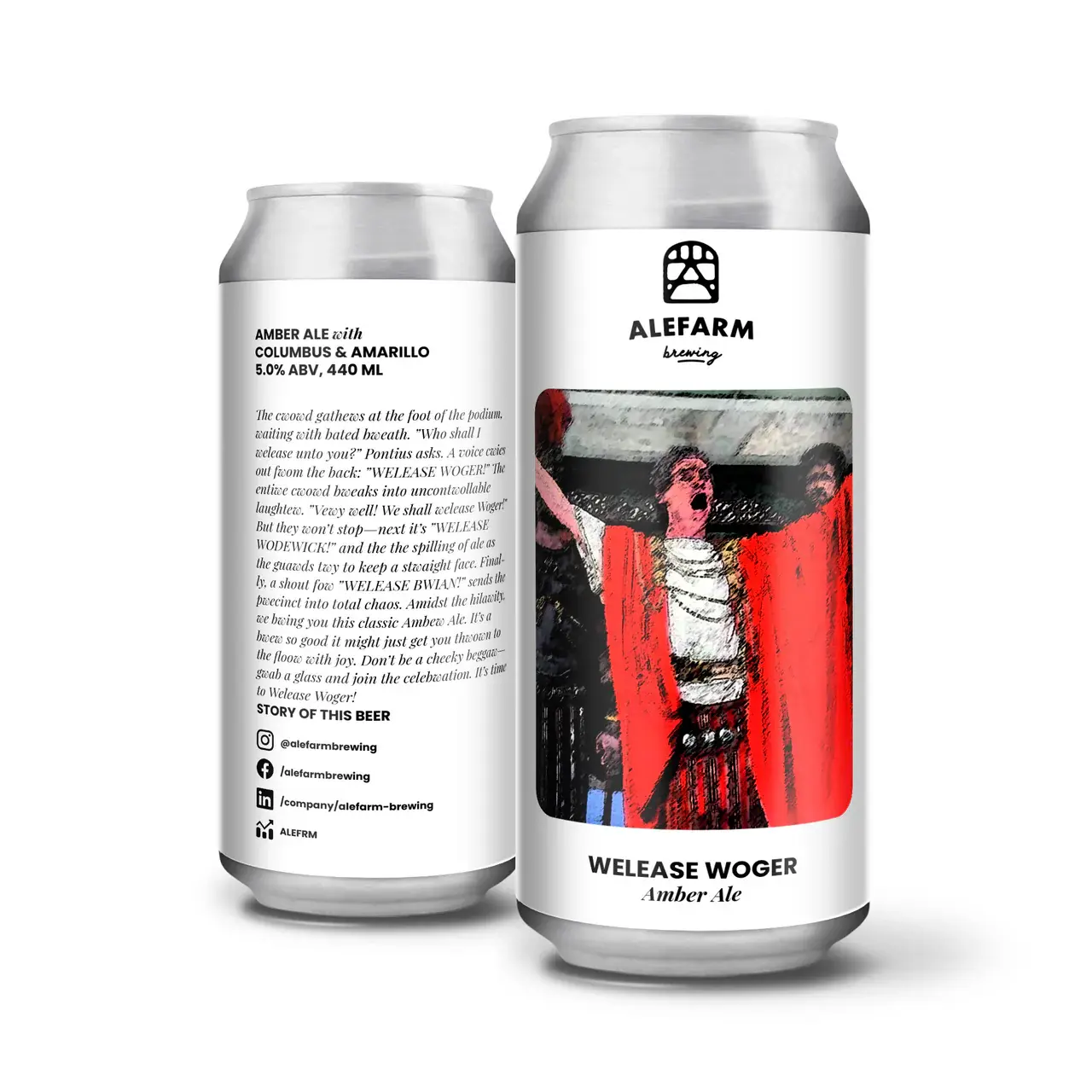 Alefarm Welease Woger (Easter Amber Ale) - 440ml dåse