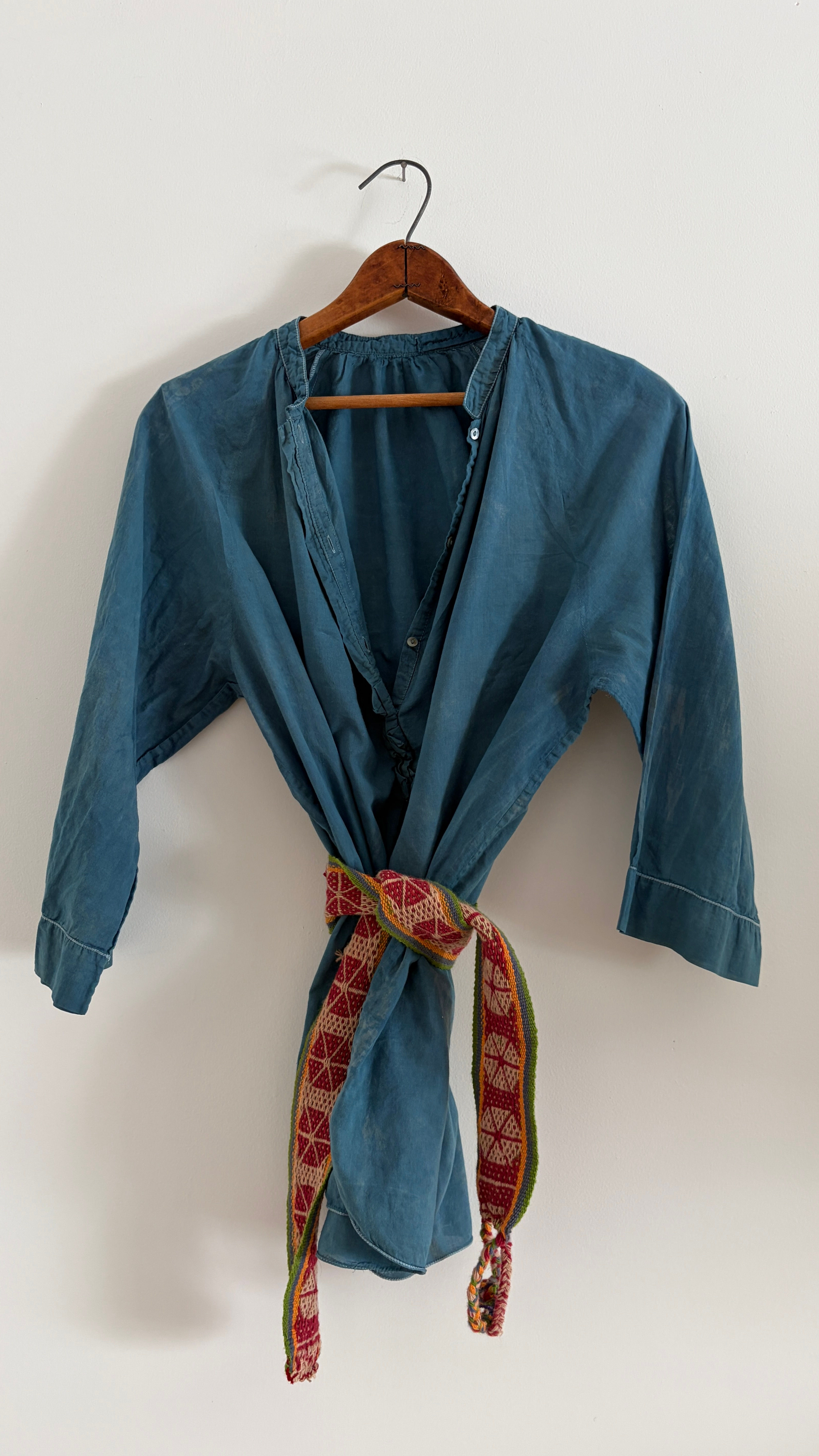 indigo reMade blouse