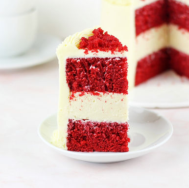 Torta Red Velvet con capa de Cheesecake