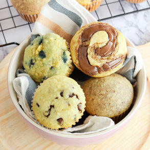 Muffins | 1 Receta | 4 Sabores | 