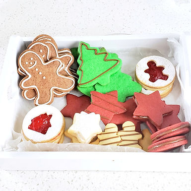 Caja de Galletas de Mantequilla para Navidad