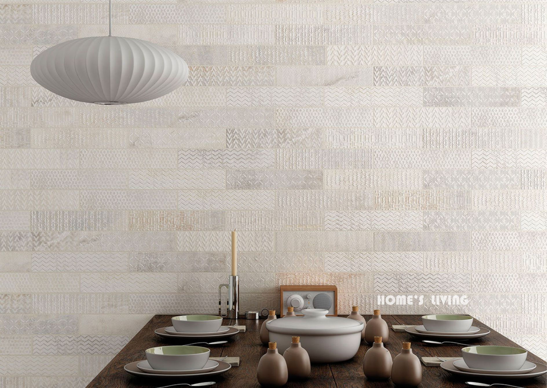 Cambridge 劍橋 岩紋磚片 米