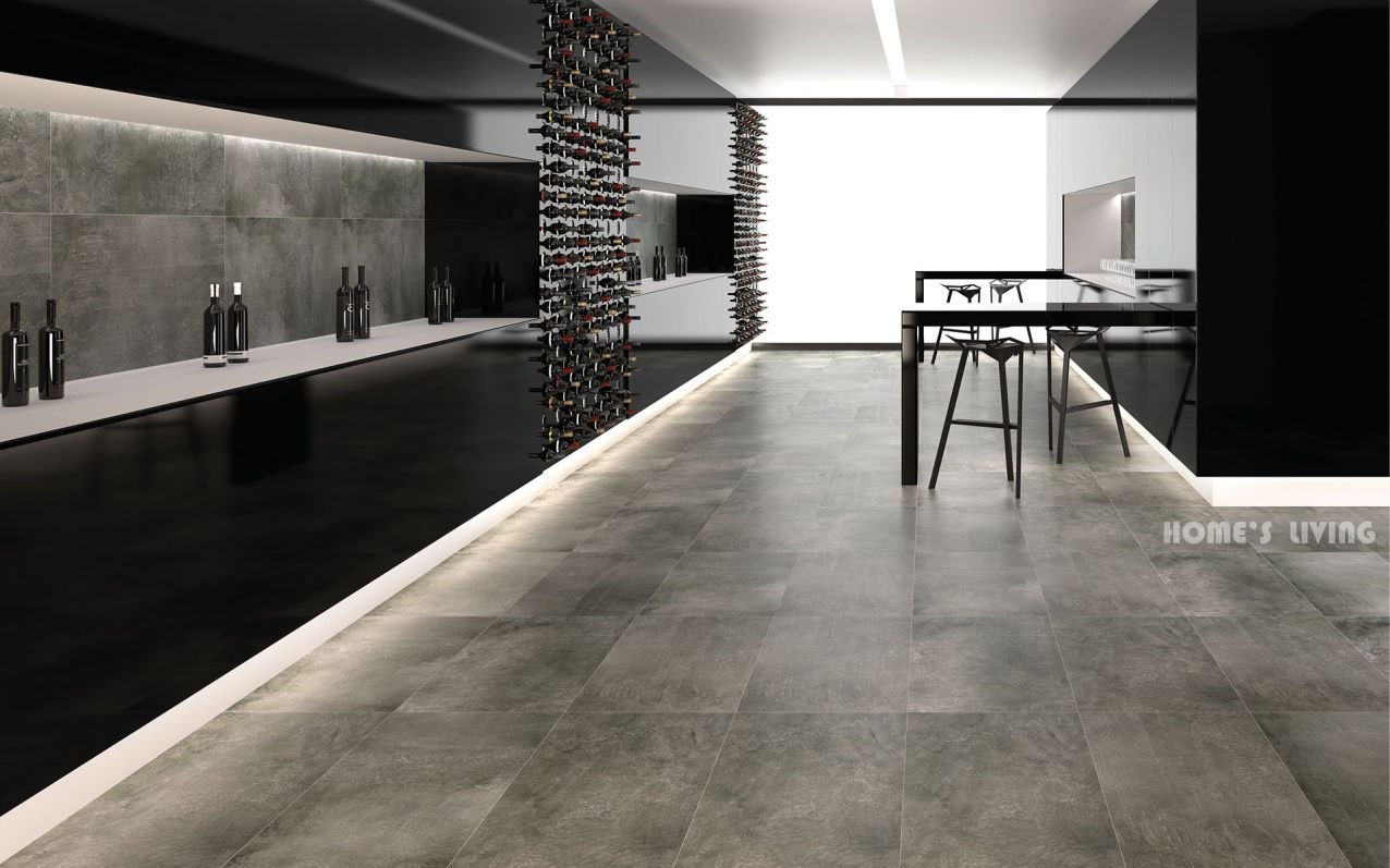 Miles 北歐 磨石水泥石英 深灰黑