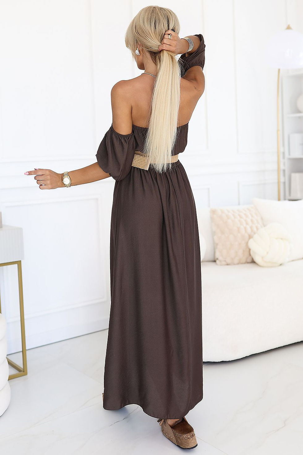 Thumbnail: THE TERRACOTTA — Belted Maxi Dress