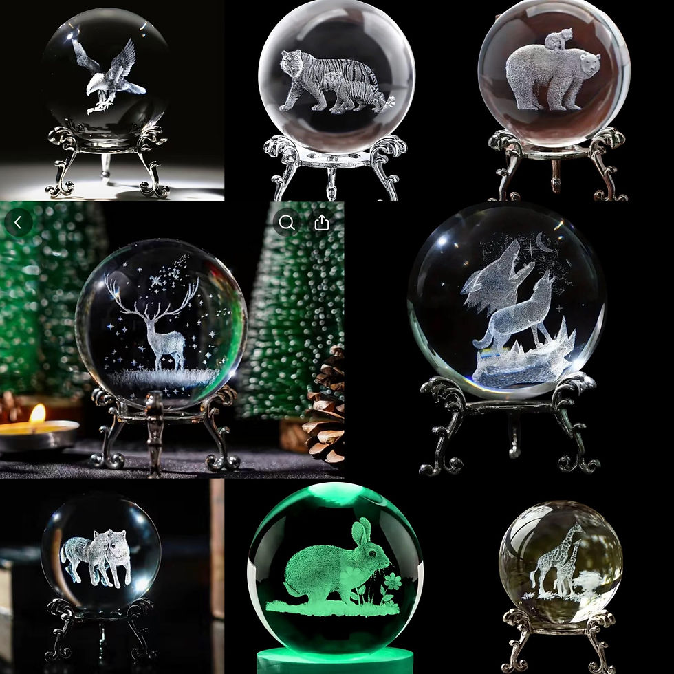 Thumbnail: 3D Laser Etched Crystal Ball