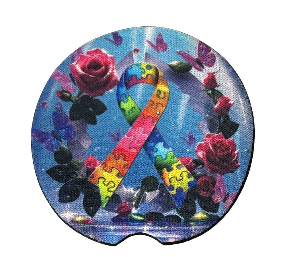 Thumbnail: Autism Awareness Car Coasters