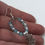 Thumbnail: Frosted snowflake Hoop Earrings 