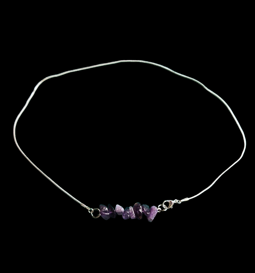 Miniatura: Necklace argento con pietre naturali. 