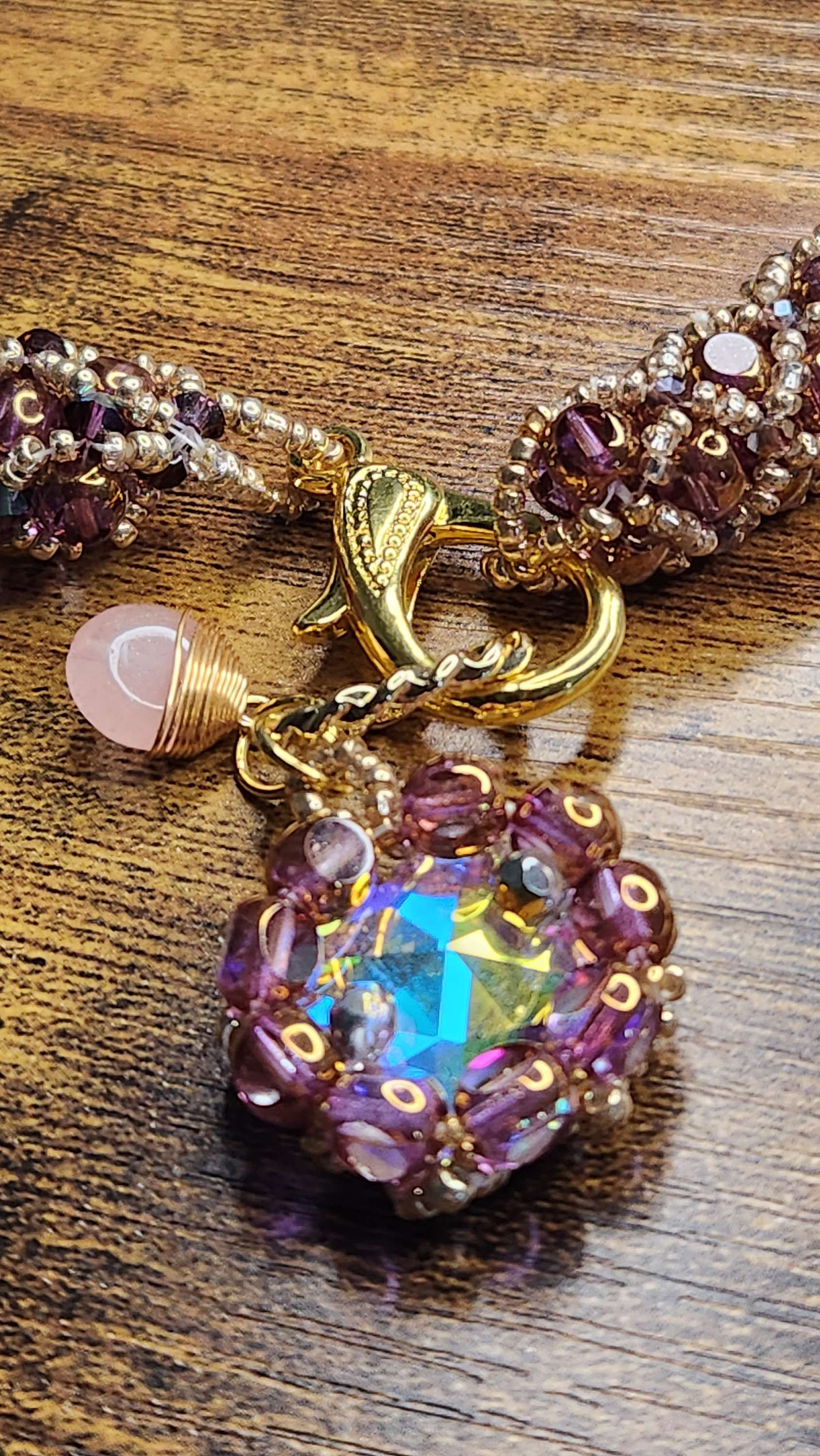 Necklace Ametista. PEZZO UNICO