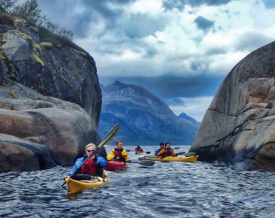 Sea kayaking the Trollfjord