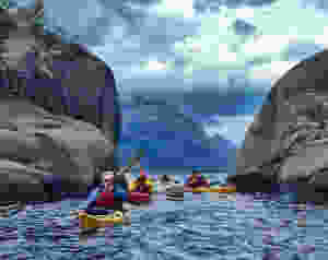 Sea kayaking the Trollfjord