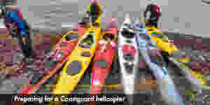 Preparing for a Coastguard helicopter