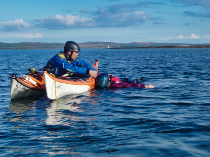 Injured paddler rescue