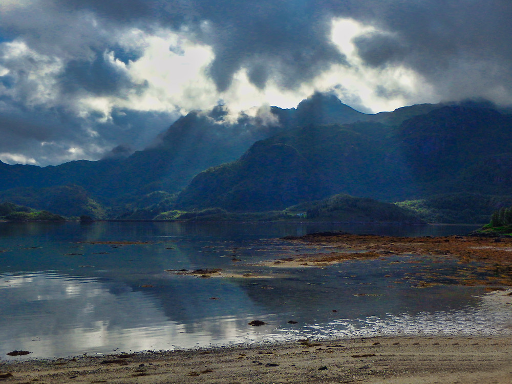 Seas surrounded by mountains