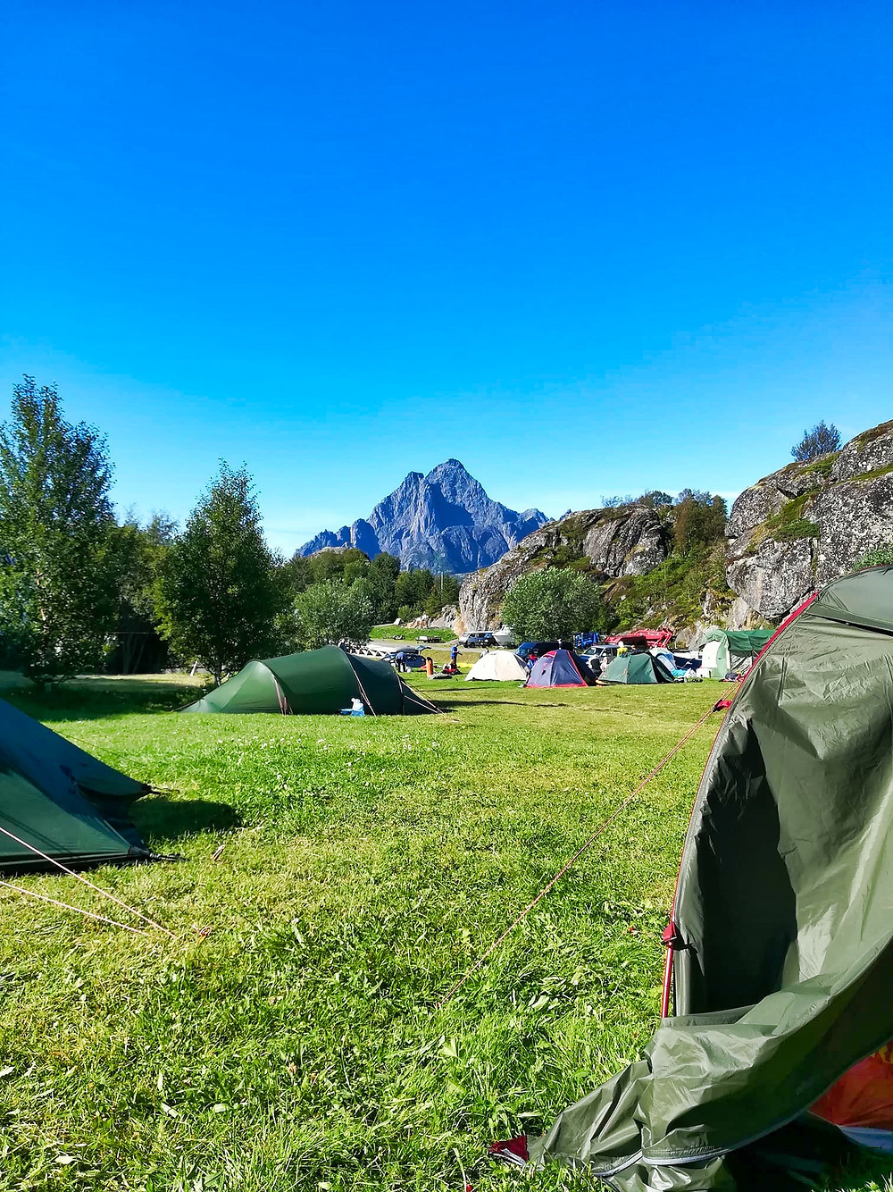 First campsite with stunning views