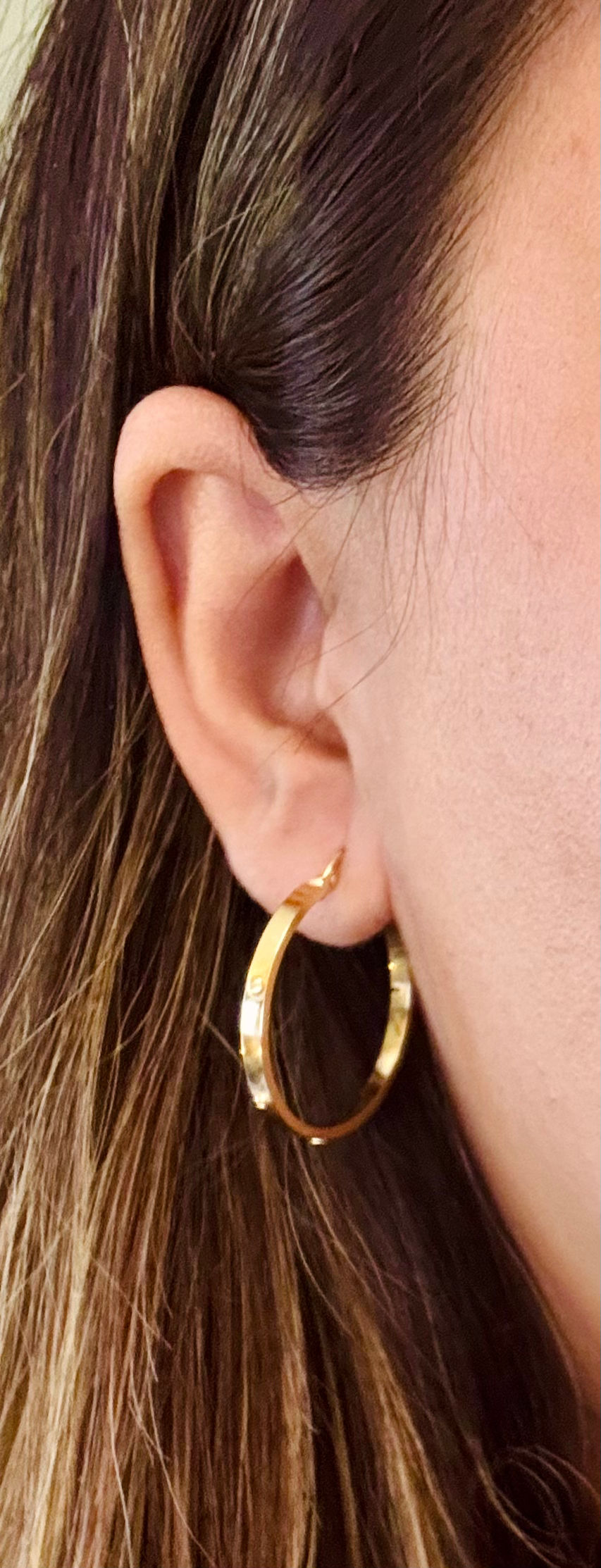 Thumbnail: Gold Hoop Earrings 
