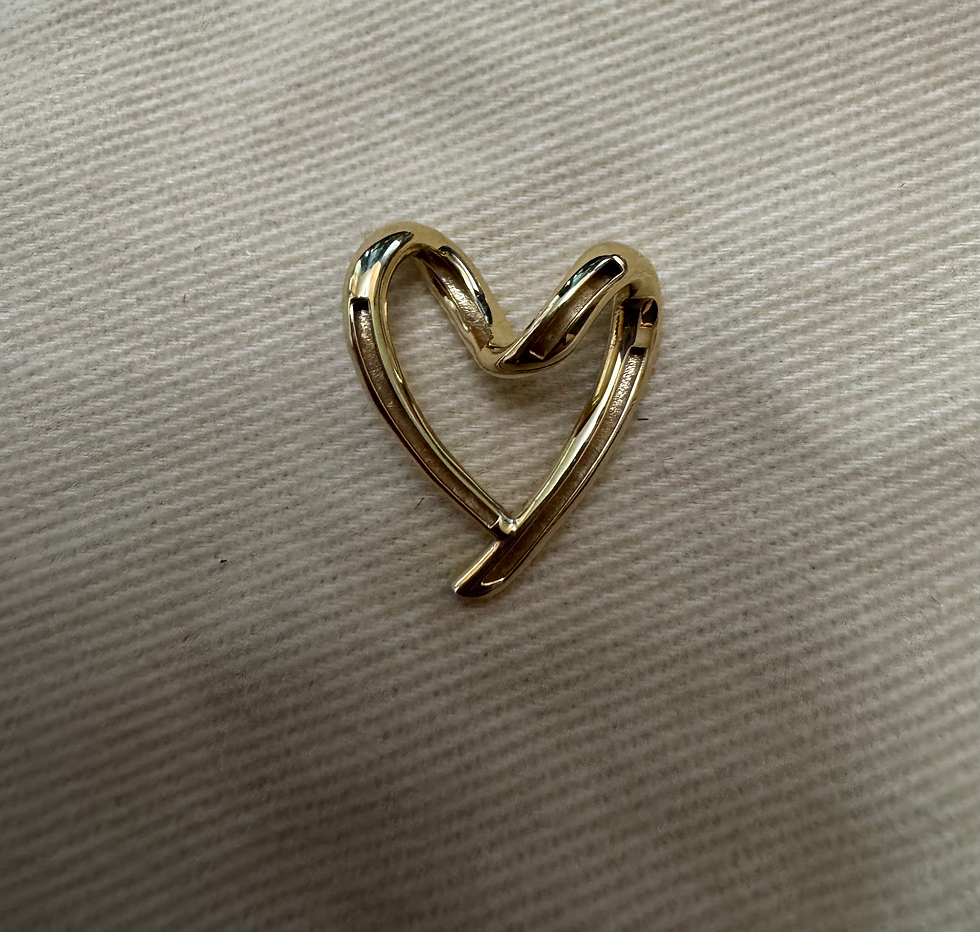 Thumbnail: Small Heart Gold Pendant