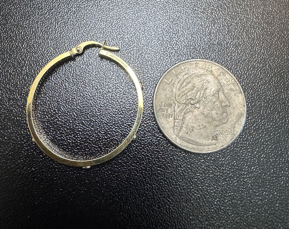 Thumbnail: Gold Hoop Earrings 