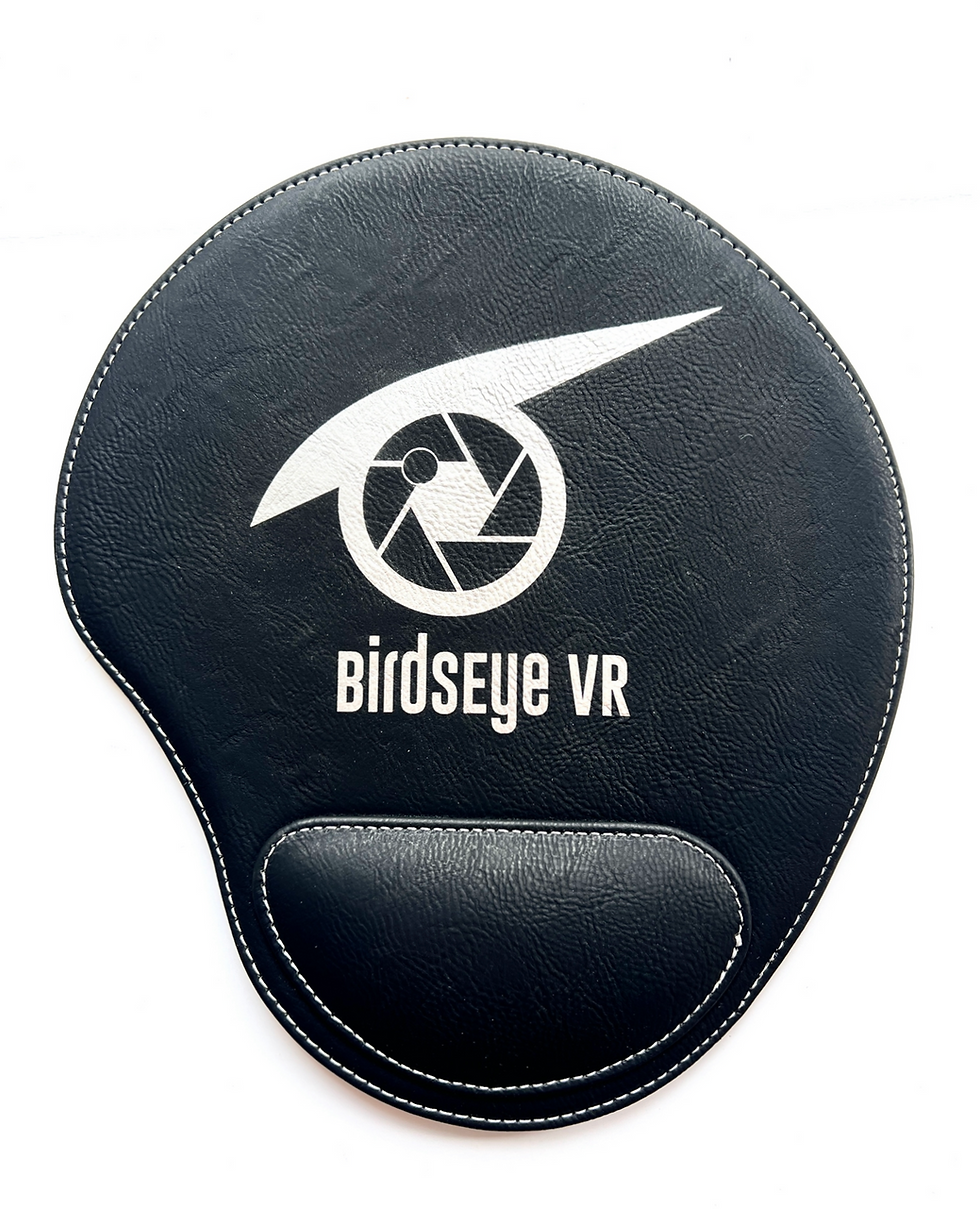 Thumbnail: Personalized Engraved Black and Silver Mousepad