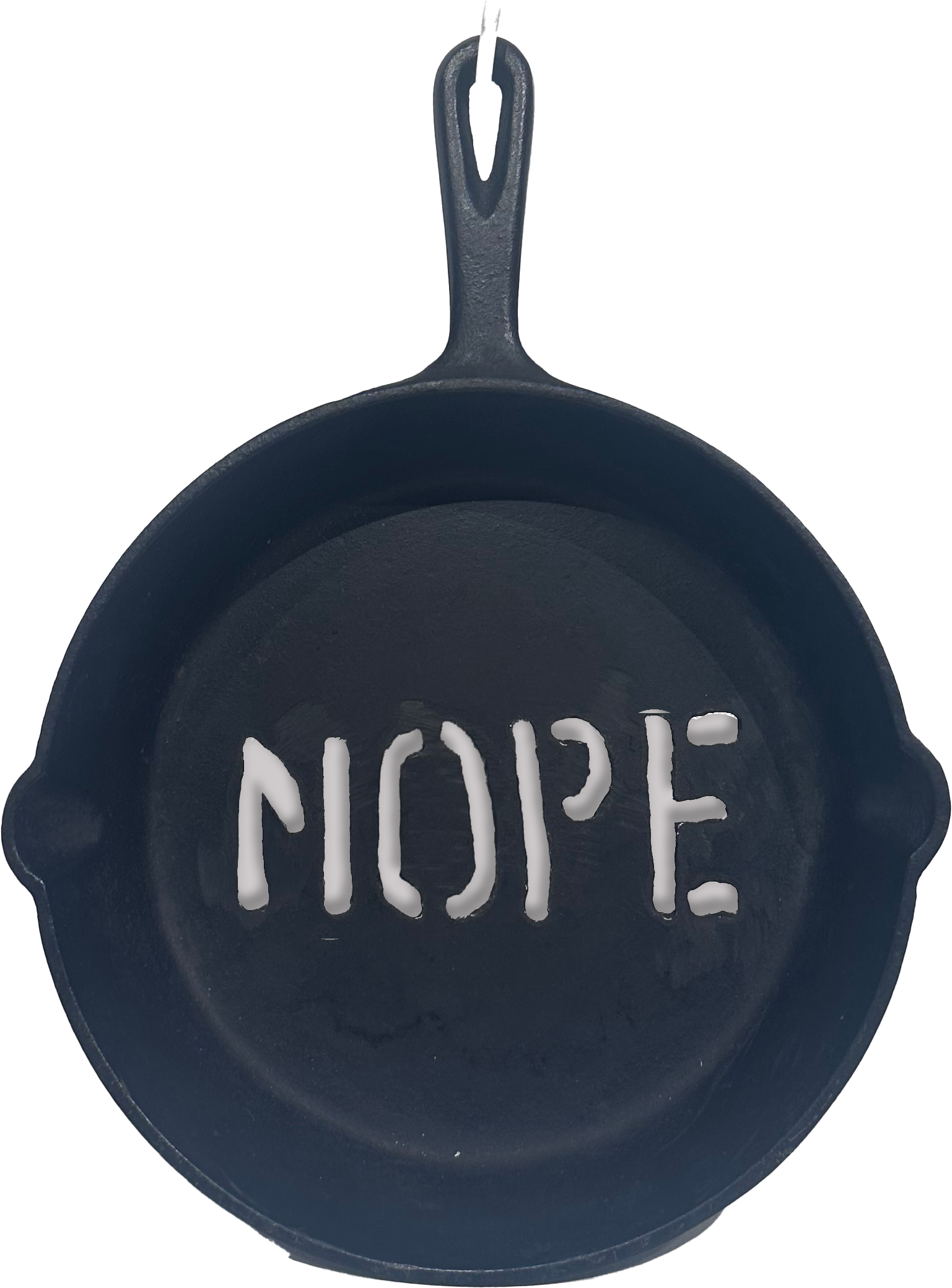 Artist: Katie Hovencamp, Title: NOPE Skillet