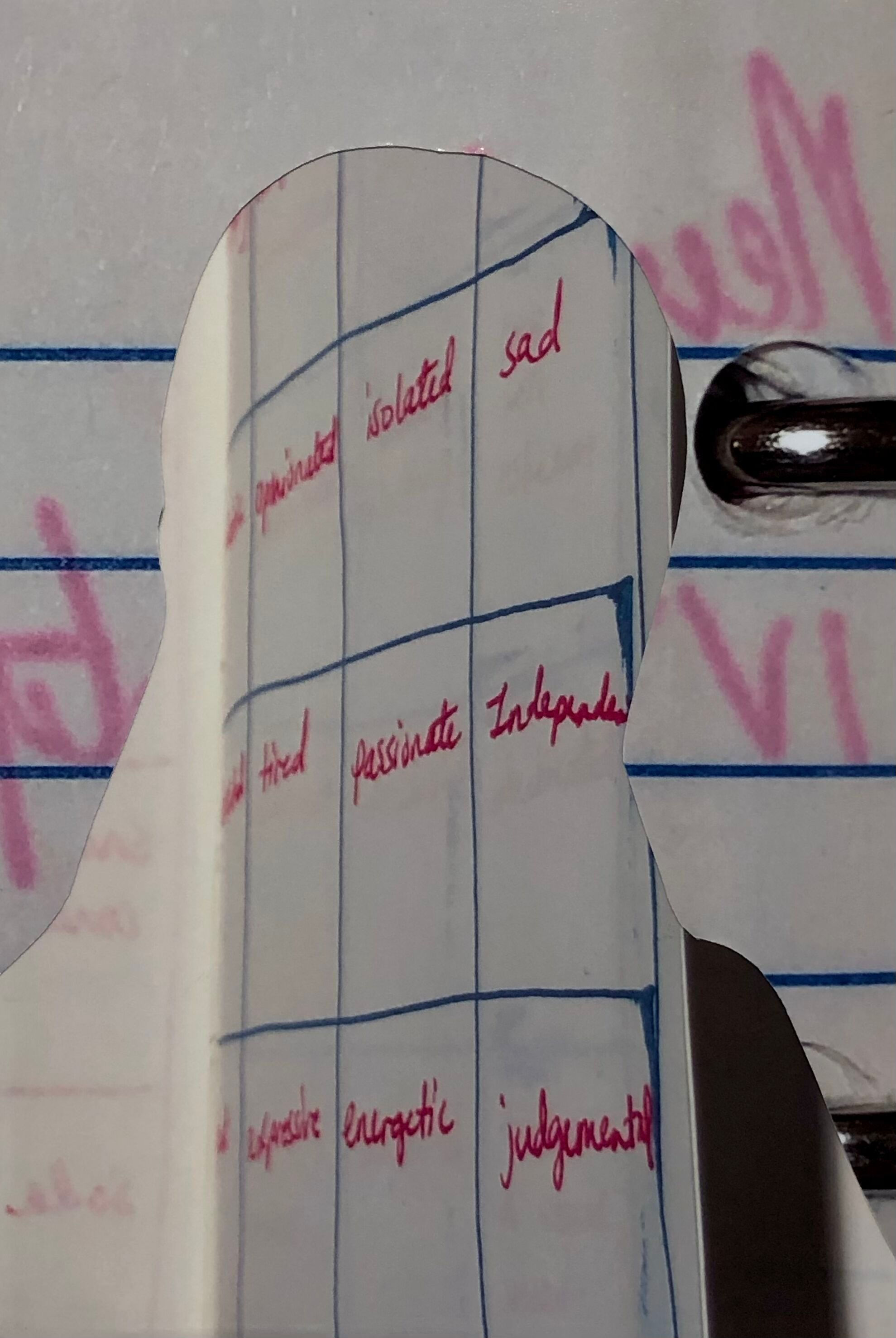 Artist: Kate McCammon, Title: Journal Portrait 64 (Coping Quilt)