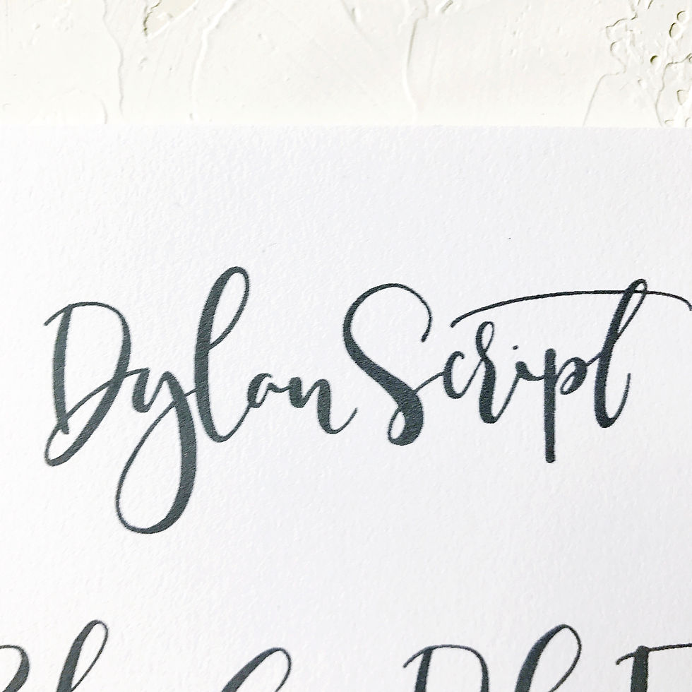 Dylan Script Alphabet Set