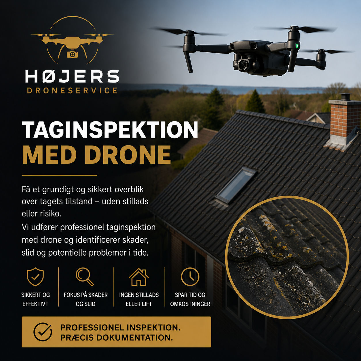 Taginspektion med Drone 1 time