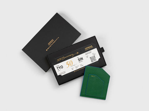 leather passport sleeve, boarding pass. luxury box packaging.