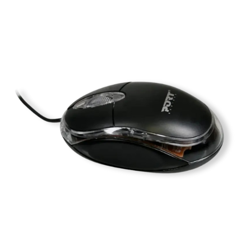 Thumbnail: Port Torino Black 14" Sleeve with Black Wired Mouse