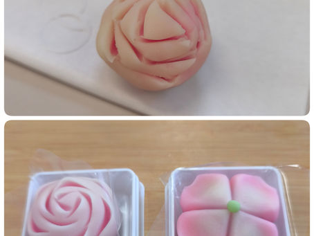 和菓子づくりと抹茶の講習会に参加♪