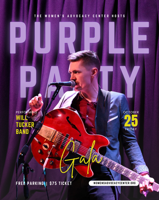 Purple Party headliner flyer