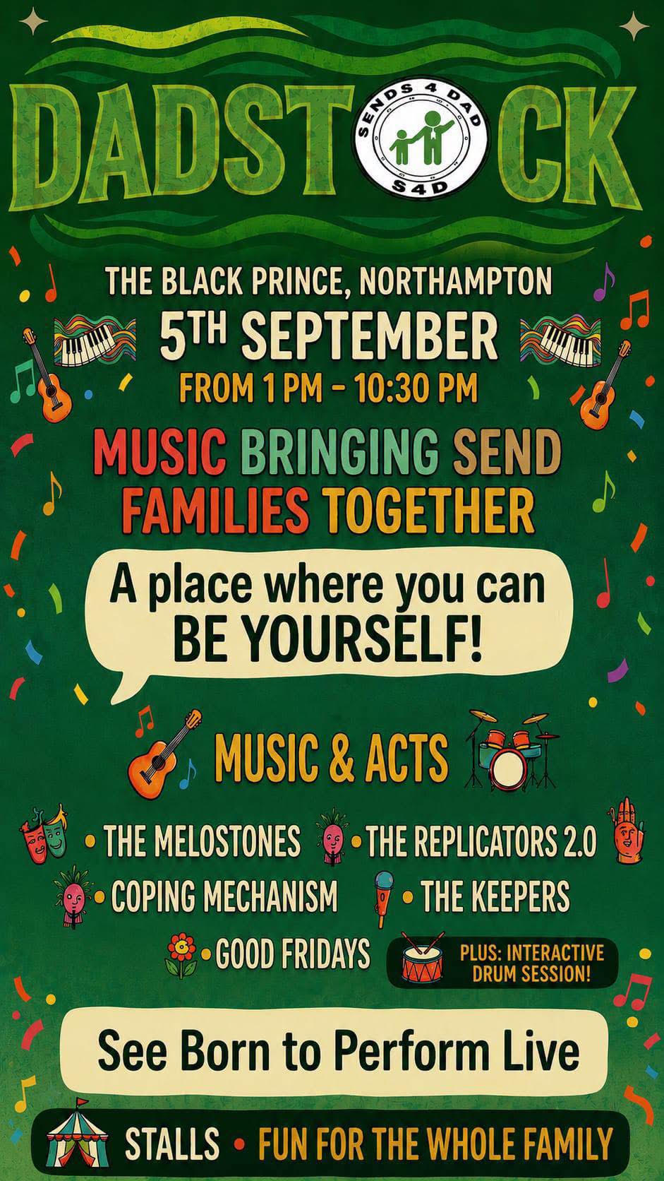 DADSTOCK [SENDS 4 Dad] free entry day and evening event
