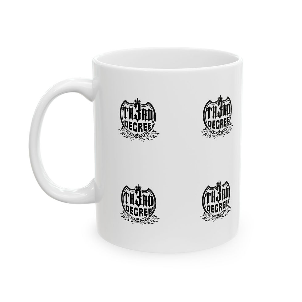Thumbnail: 11oz & 15oz Ceramic Mug - Unique Design for Coffee and Egg Nog
