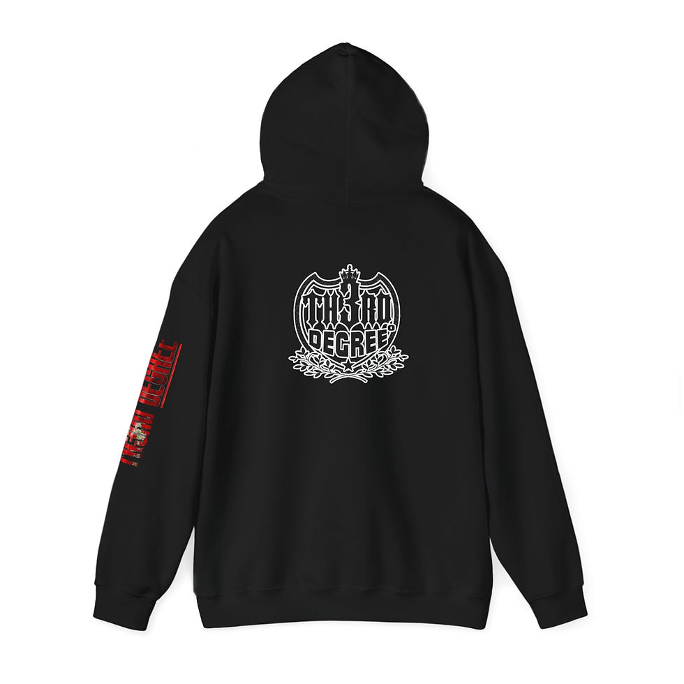 Thumbnail: Unisex Hooded Sweatshirt - Fake Love, Real Hate Design