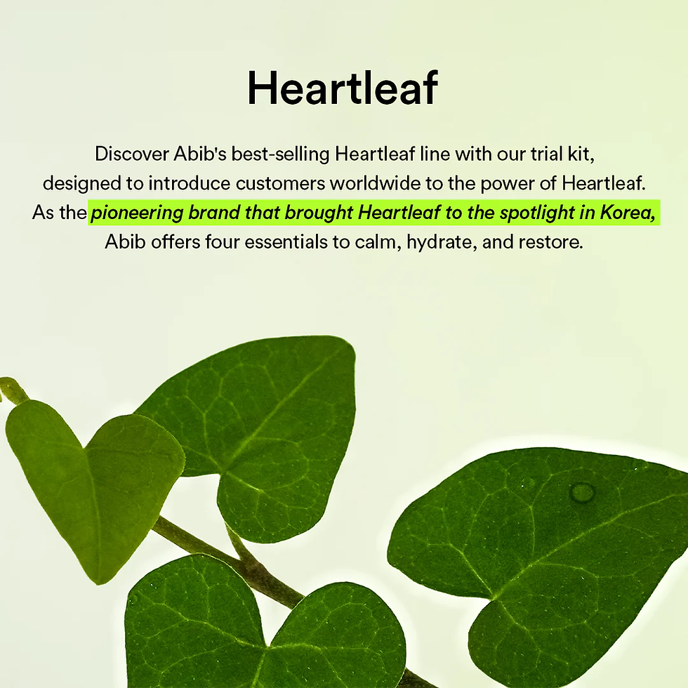 Thumbnail: [Abib] Heartleaf Calming Trial Kit