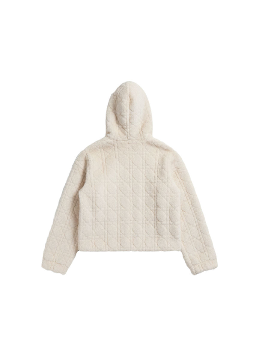 Thumbnail: Women’s Quilted Faux Fur Hooded Jacket (2 Colours)