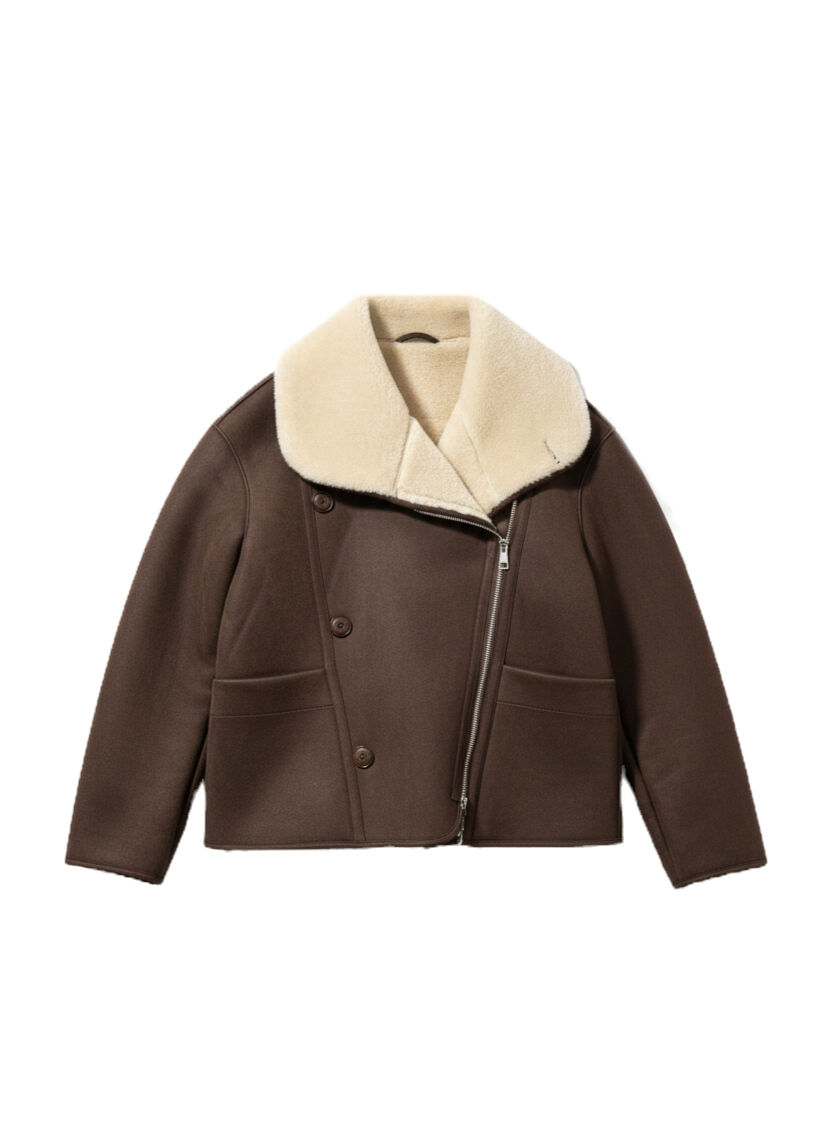 Thumbnail: Women’s Reversible Shearling Jacket (3 Colours)