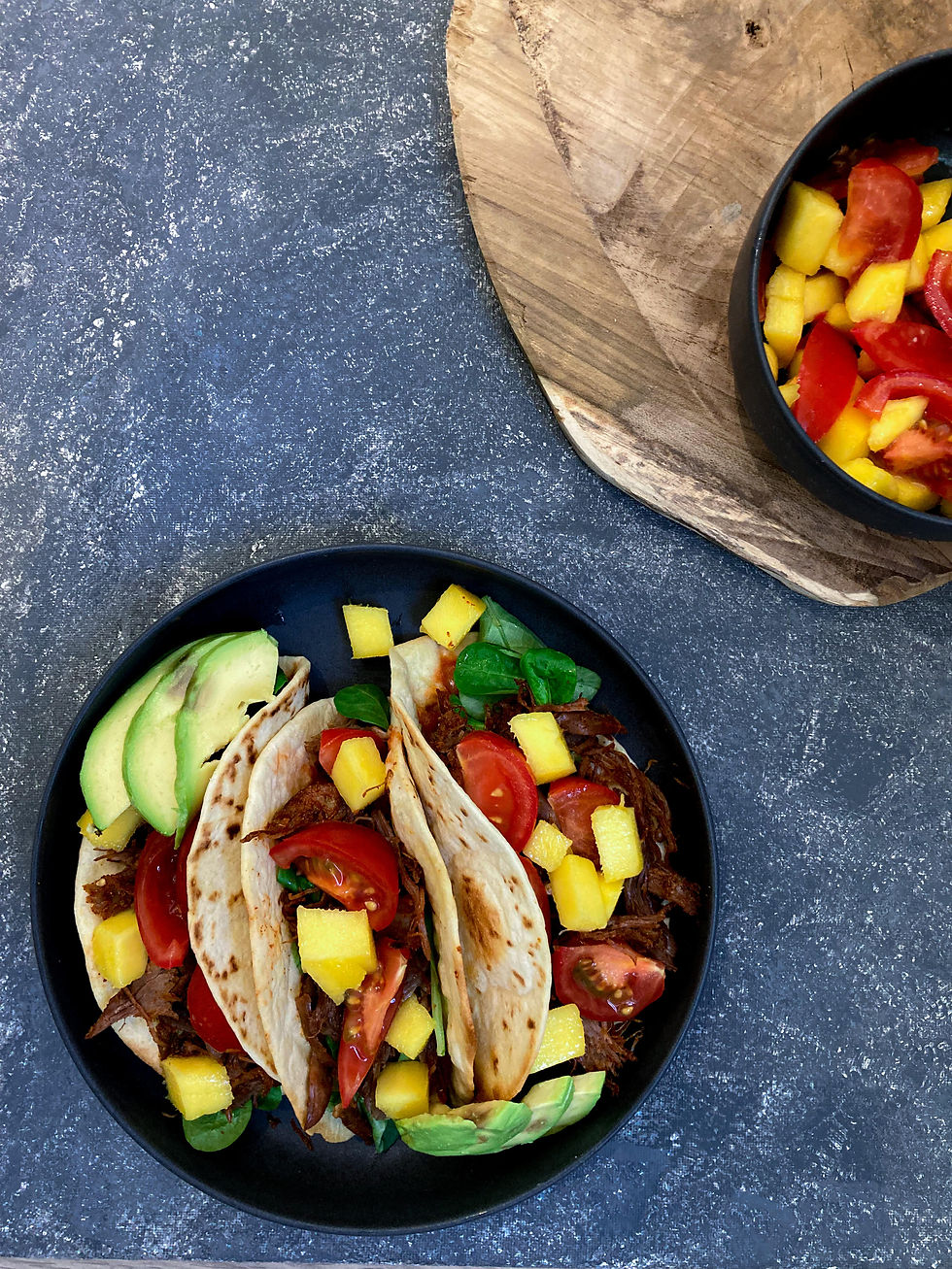 Tacos au confit de canard