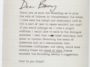 ORSON WELLES’ SUGGESTIONS FOR TRANSFORMERS: THE MOVIE
