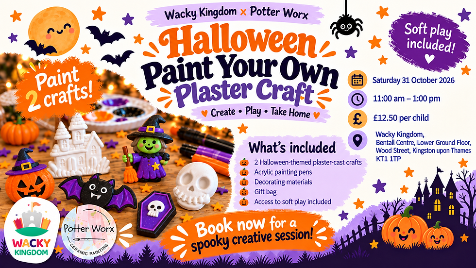 Halloween Pottery Plaster